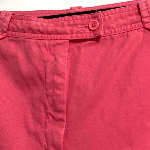 TALBOTS Pink Salamander Cotton Blend Cropped Pants Womens Plus Size 16 - Picture 4 of 13